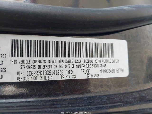 1C6RR7KT3GS141258 RAM 1500 Express