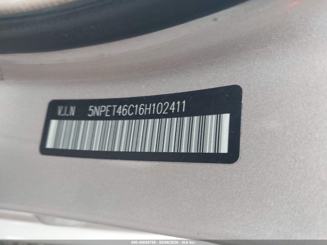 Продаж на аукціоні авто 2006 Hyundai Sonata Gl, vin: 5NPET46C16H102411, номер лоту: 45056786