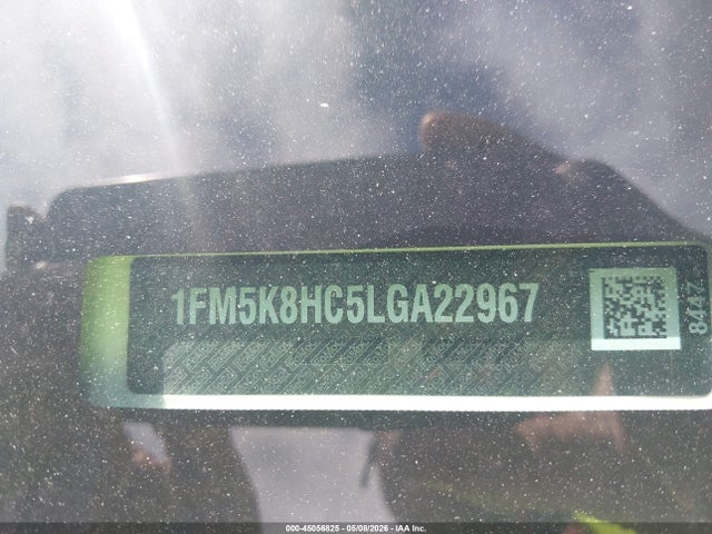 Продаж на аукціоні авто 2020 Ford Explorer Platinum, vin: 1FM5K8HC5LGA22967, номер лоту: 45056825