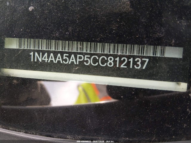 Aukcja sprzedaży 2012 Nissan Maxima 3.5 Sv, vin: 1N4AA5AP5CC812137, numer aukcji: 45056923