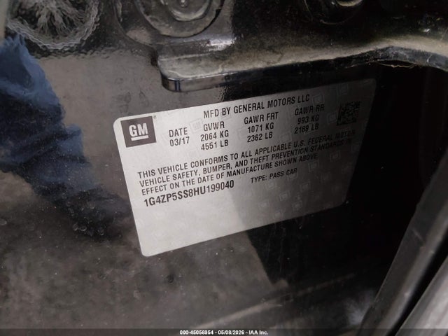Продаж на аукціоні авто 2017 Buick Lacrosse Essence, vin: 1G4ZP5SS8HU199040, номер лоту: 45056954