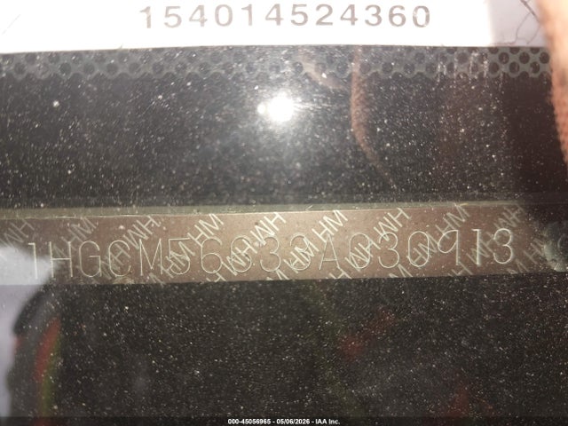 45056965 :رقم المزاد ، 1HGCM56633A030913 vin ، 2003 Honda Accord 2.4 Ex مزاد بيع