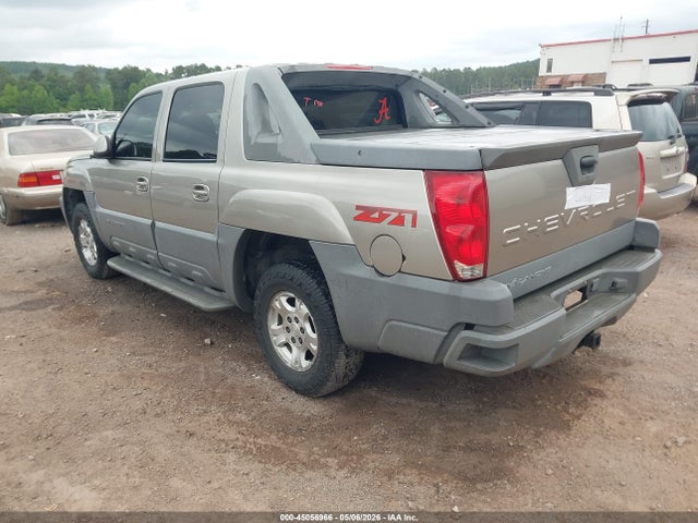 2002 Chevrolet Avalanche 1500 მანქანა იყიდება აუქციონზე, vin: 3GNEK13T22G353518, აუქციონის ნომერი: 45056966
