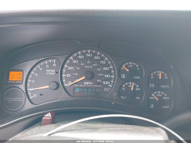 2002 Chevrolet Avalanche 1500 მანქანა იყიდება აუქციონზე, vin: 3GNEK13T22G353518, აუქციონის ნომერი: 45056966
