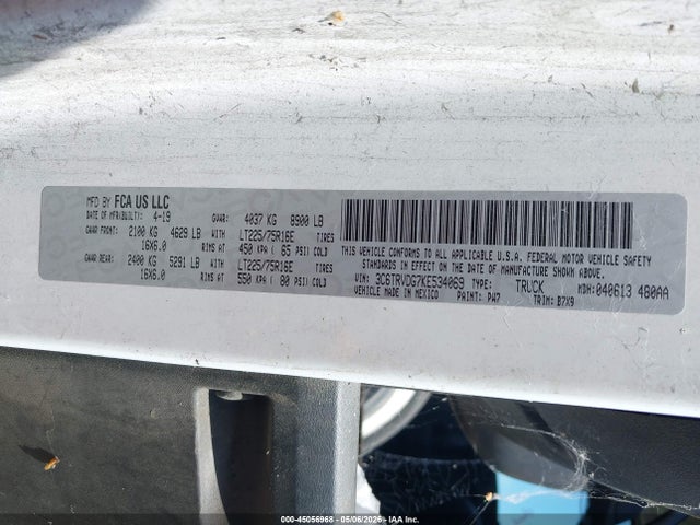 Aukcja sprzedaży 2019 Ram Promaster 2500 High Roof 159 Wb, vin: 3C6TRVDG7KE534069, numer aukcji: 45056968