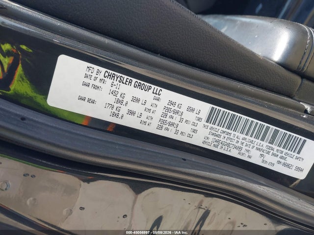 Auction sale of the 2011 Dodge Durango Crew, vin: 1D4RE4GGXBC734099, lot number: 45056997