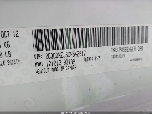 Продажа на аукционе авто 2014 Dodge Charger R/t, vin: 2C3CDXDTXEH278037, номер лота: 45057029