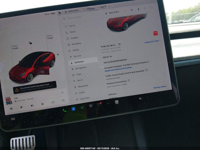45057145 :رقم المزاد ، 5YJ3E1EB1MF990050 vin ، 2021 Tesla Model 3 Long Range مزاد بيع