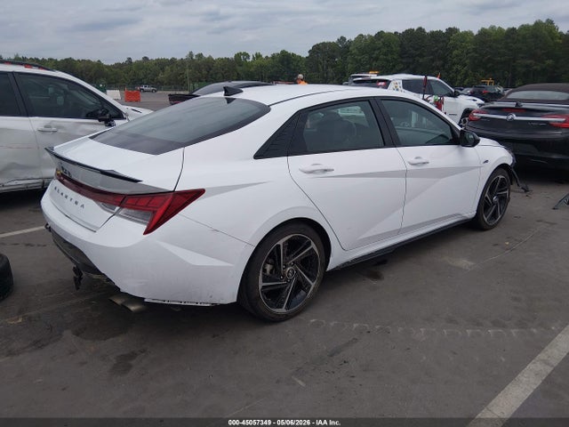 2023 Hyundai Elantra N Line მანქანა იყიდება აუქციონზე, vin: KMHLR4AF9PU475125, აუქციონის ნომერი: 45057349