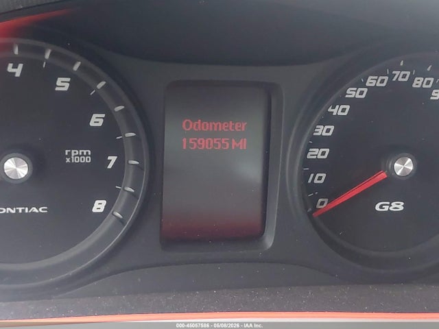 2009 Pontiac G8 მანქანა იყიდება აუქციონზე, vin: 6G2ER57709L220740, აუქციონის ნომერი: 45057586