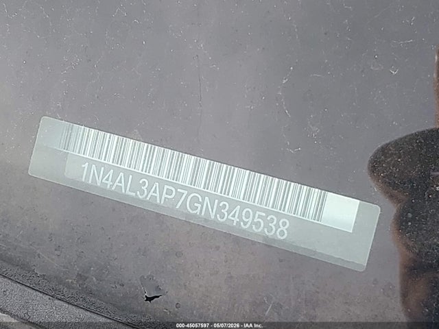 Aukcja sprzedaży 2016 Nissan Altima 2.5/2.5 S/2.5 Sl/2.5 Sr/2.5 Sv, vin: 1N4AL3AP7GN349538, numer aukcji: 45057597