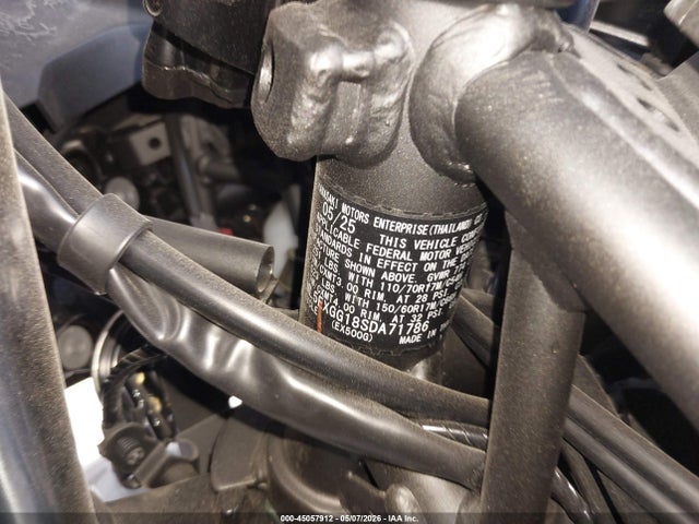 2025 Kawasaki Ex500 მანქანა იყიდება აუქციონზე, vin: ML5EXGG18SDA71786, აუქციონის ნომერი: 45057912