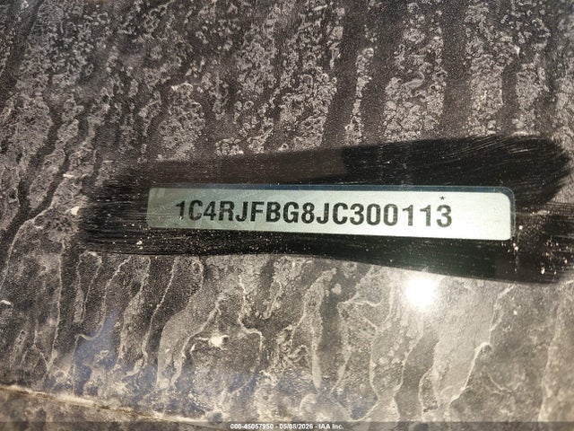 2018 Jeep Grand Cherokee Limited 4x4 მანქანა იყიდება აუქციონზე, vin: 1C4RJFBG8JC300113, აუქციონის ნომერი: 45057950