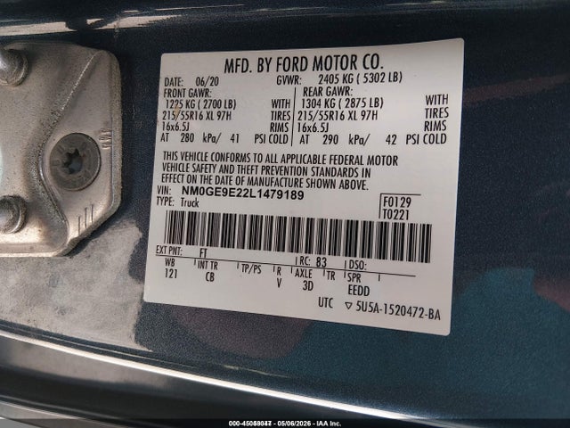 NM0GE9E22L1479189 Ford Transit Connect Xl Passenger