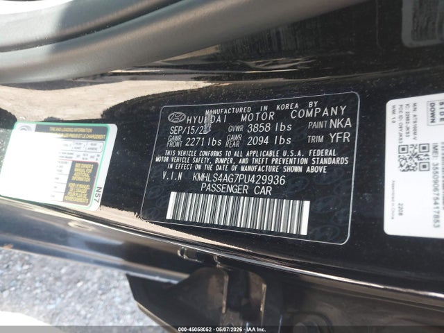 Aukcja sprzedaży 2023 Hyundai Elantra Sel, vin: KMHLS4AG7PU429936, numer aukcji: 45058052