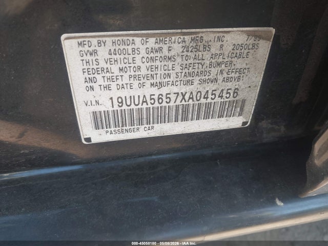 Aukcja sprzedaży 1999 Acura Tl 3.2, vin: 19UUA5657XA045456, numer aukcji: 45058180