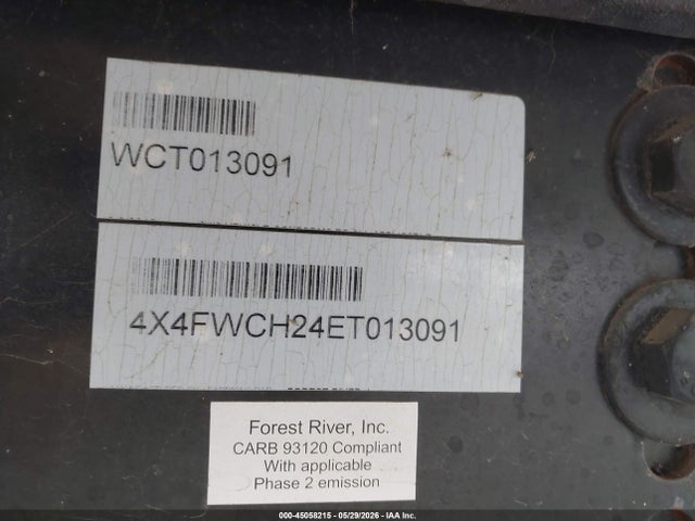 2014 Forest River Wildcat მანქანა იყიდება აუქციონზე, vin: 4X4FWCH24ET013091, აუქციონის ნომერი: 45058215