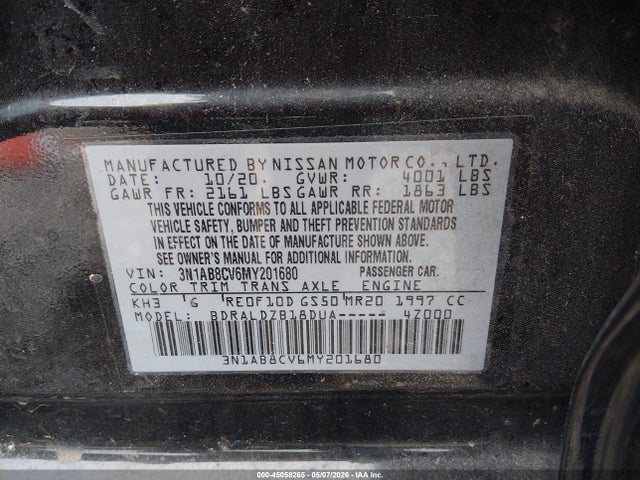 Nissan Sentra Sv Xtronic Cvt 2021 3N1AB8CV6MY201680 Image 9