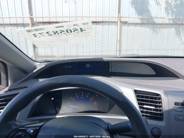 2012 Honda Civic Lx მანქანა იყიდება აუქციონზე, vin: 19XFB2F53CE098794, აუქციონის ნომერი: 45058273