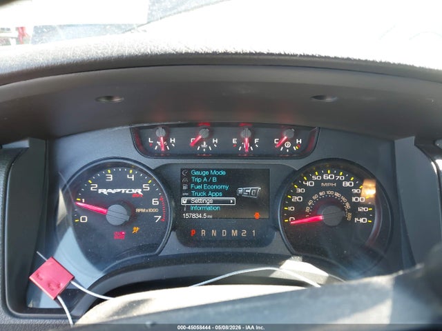 2014 Ford F-150 Svt Raptor მანქანა იყიდება აუქციონზე, vin: 1FTFW1R62EFB79362, აუქციონის ნომერი: 45058444