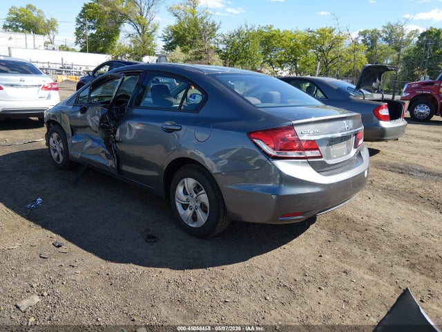 2013 Honda Civic Lx მანქანა იყიდება აუქციონზე, vin: 2HGFB2F57DH581664, აუქციონის ნომერი: 45058458