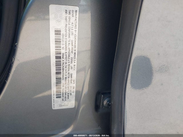 Aukcja sprzedaży 2011 Volkswagen Jetta 2.5l Sel, vin: 3VWLX7AJ5BM099601, numer aukcji: 45058571
