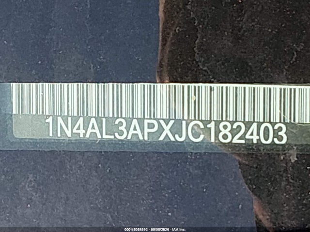 Aukcja sprzedaży 2018 Nissan Altima 2.5 Sl, vin: 1N4AL3APXJC182403, numer aukcji: 45058593