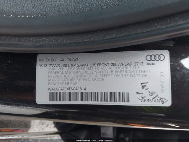 Aukcja sprzedaży 2014 Audi A6 2.0t Premium, vin: WAUGFAFCXEN041814, numer aukcji: 45058629