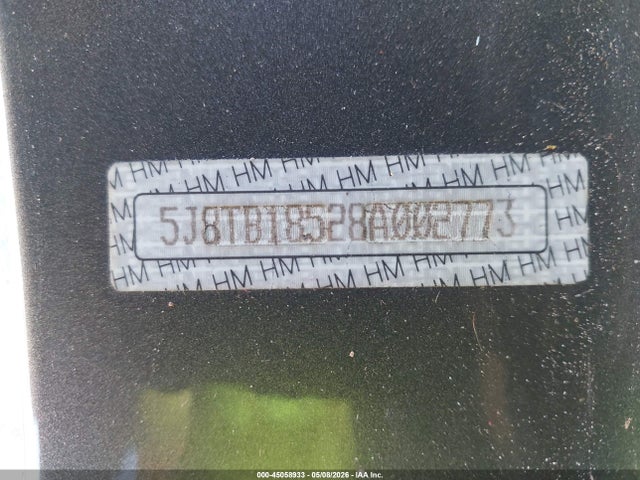 Aukcja sprzedaży 2008 Acura Rdx, vin: 5J8TB18528A002773, numer aukcji: 45058933