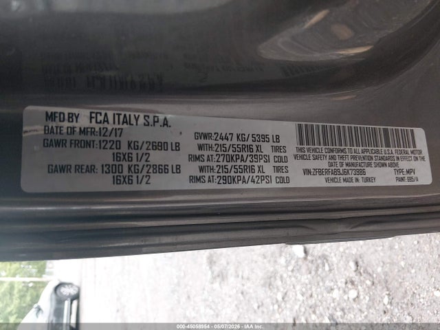Продаж на аукціоні авто 2018 Ram Promaster City Wagon, vin: ZFBERFAB9J6K73986, номер лоту: 45058954