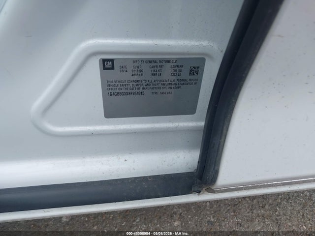 Продажа на аукционе авто 2014 Buick Lacrosse Leather Group, vin: 1G4GB5G3XEF264915, номер лота: 45058984