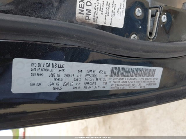 45059009 :رقم المزاد ، 1C4NJRBBXHD106434 vin ، 2017 Jeep Patriot Sport 4x4 مزاد بيع