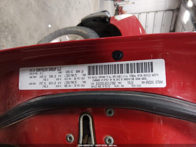 Aukcja sprzedaży 2012 Ram 2500 Slt, vin: 3C6UD5DL8CG127982, numer aukcji: 45059182