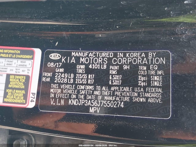 Продажа на аукционе авто 2018 Kia Soul +, vin: KNDJP3A56J7550274, номер лота: 45059184