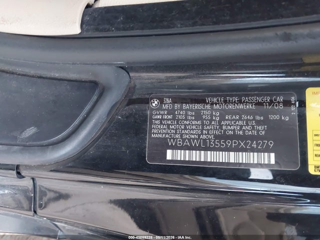 Продаж на аукціоні авто 2009 Bmw 328i, vin: WBAWL13559PX24279, номер лоту: 45059228