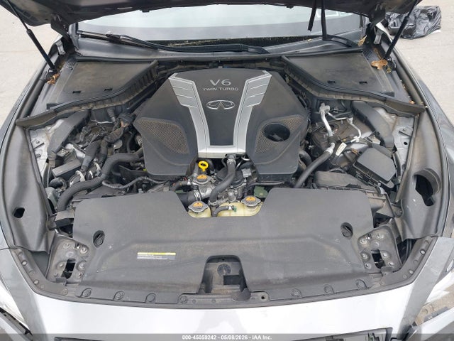 2018 Infiniti Q50 3.0t Luxe მანქანა იყიდება აუქციონზე, vin: JN1EV7AR8JM431583, აუქციონის ნომერი: 45059242
