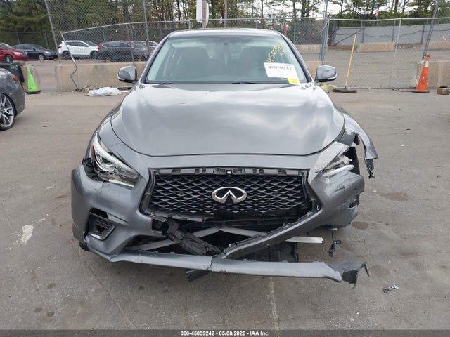 2018 Infiniti Q50 3.0t Luxe მანქანა იყიდება აუქციონზე, vin: JN1EV7AR8JM431583, აუქციონის ნომერი: 45059242