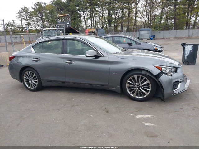 2018 Infiniti Q50 3.0t Luxe მანქანა იყიდება აუქციონზე, vin: JN1EV7AR8JM431583, აუქციონის ნომერი: 45059242