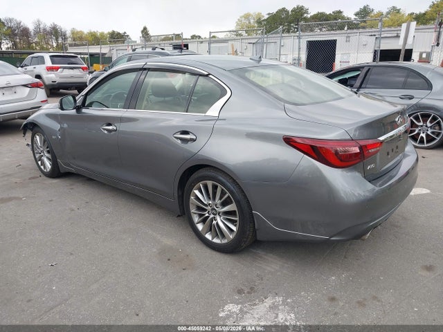 2018 Infiniti Q50 3.0t Luxe მანქანა იყიდება აუქციონზე, vin: JN1EV7AR8JM431583, აუქციონის ნომერი: 45059242