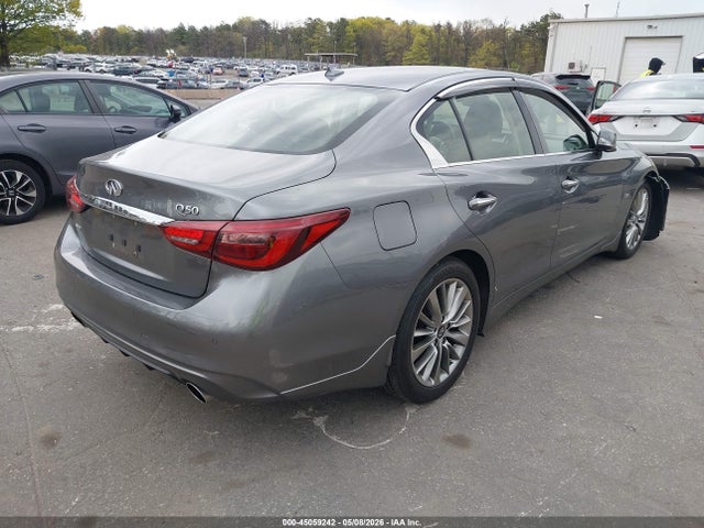 2018 Infiniti Q50 3.0t Luxe მანქანა იყიდება აუქციონზე, vin: JN1EV7AR8JM431583, აუქციონის ნომერი: 45059242