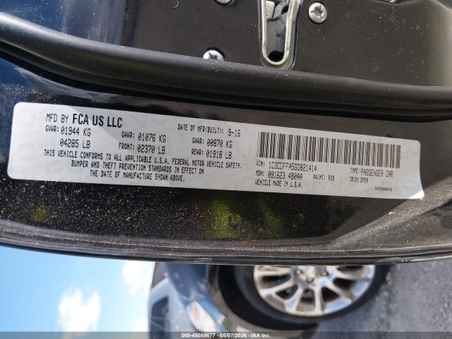 Aukcja sprzedaży 2016 Dodge Dart Sxt Sport, vin: 1C3CDFFA5GD821414, numer aukcji: 45059677
