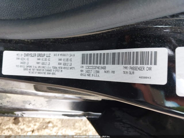 Chrysler 200 C 2015 1C3CCCEG3FN610468 Image 9