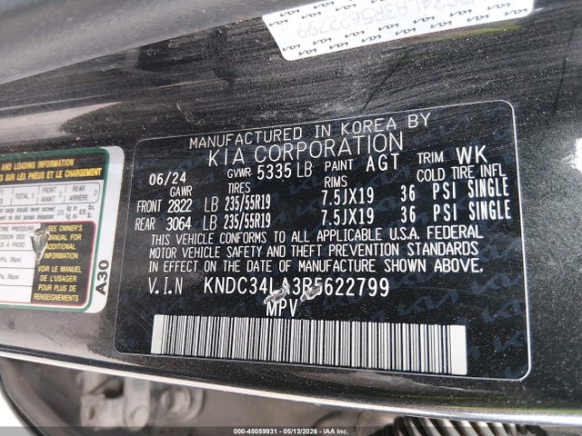 KIA Ev6 Light Long Range 2024 KNDC34LA3R5622799 Image 9