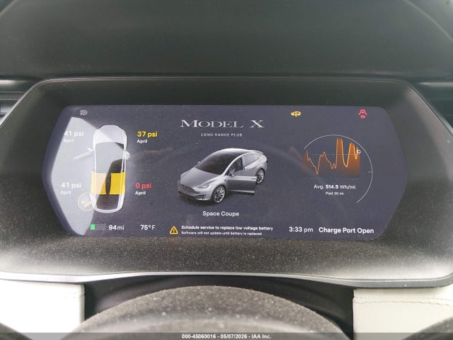 2020 Tesla Model X Long Range Dual Motor All-wheel Drive/long Range Plus Dual Motor All-wheel Drive მანქანა იყიდება აუქციონზე, vin: 5YJXCBE25LF283030, აუქციონის ნომერი: 45060016