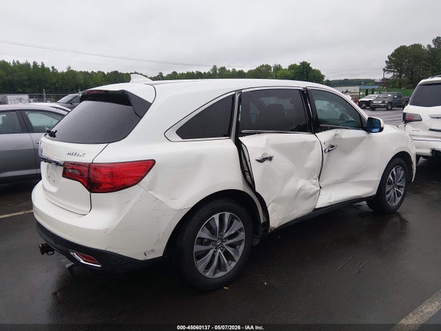 Aukcja sprzedaży 2016 Acura Mdx Technology   Acurawatch Plus Packages/technology Package, vin: 5FRYD3H49GB019639, numer aukcji: 45060137