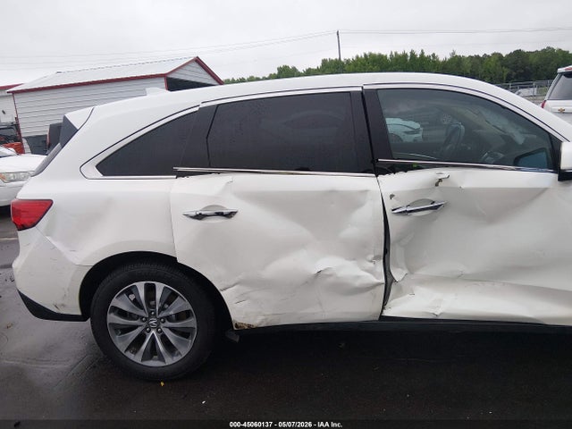 Aukcja sprzedaży 2016 Acura Mdx Technology   Acurawatch Plus Packages/technology Package, vin: 5FRYD3H49GB019639, numer aukcji: 45060137