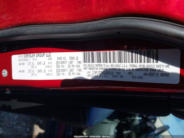 Aukcja sprzedaży 2014 Jeep Cherokee Latitude, vin: 1C4PJMCS4EW282101, numer aukcji: 45060264