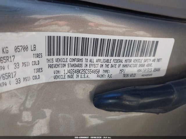 Продажа на аукционе авто 2005 Jeep Grand Cherokee Laredo, vin: 1J4GS48K25C554050, номер лота: 45060487