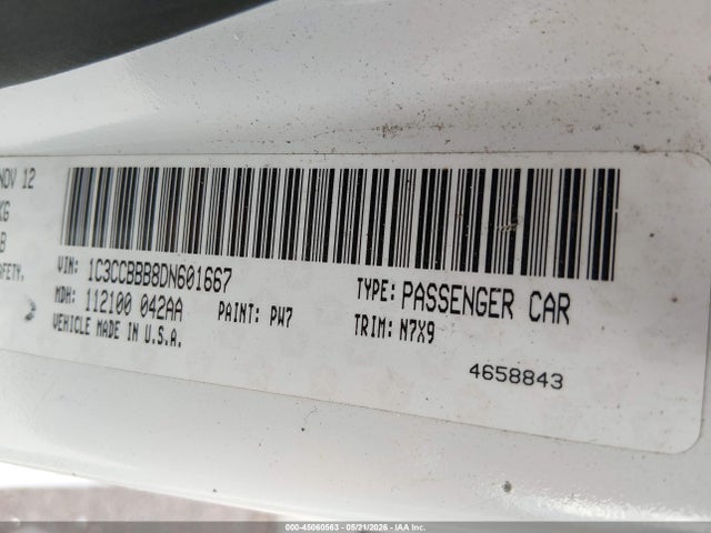 Aukcja sprzedaży 2013 Chrysler 200 Touring, vin: 1C3CCBBB8DN601667, numer aukcji: 45060563