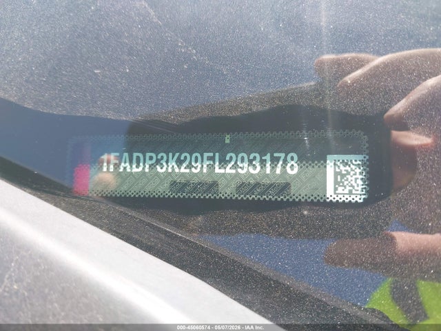 2015 Ford Focus Se მანქანა იყიდება აუქციონზე, vin: 1FADP3K29FL293178, აუქციონის ნომერი: 45060574